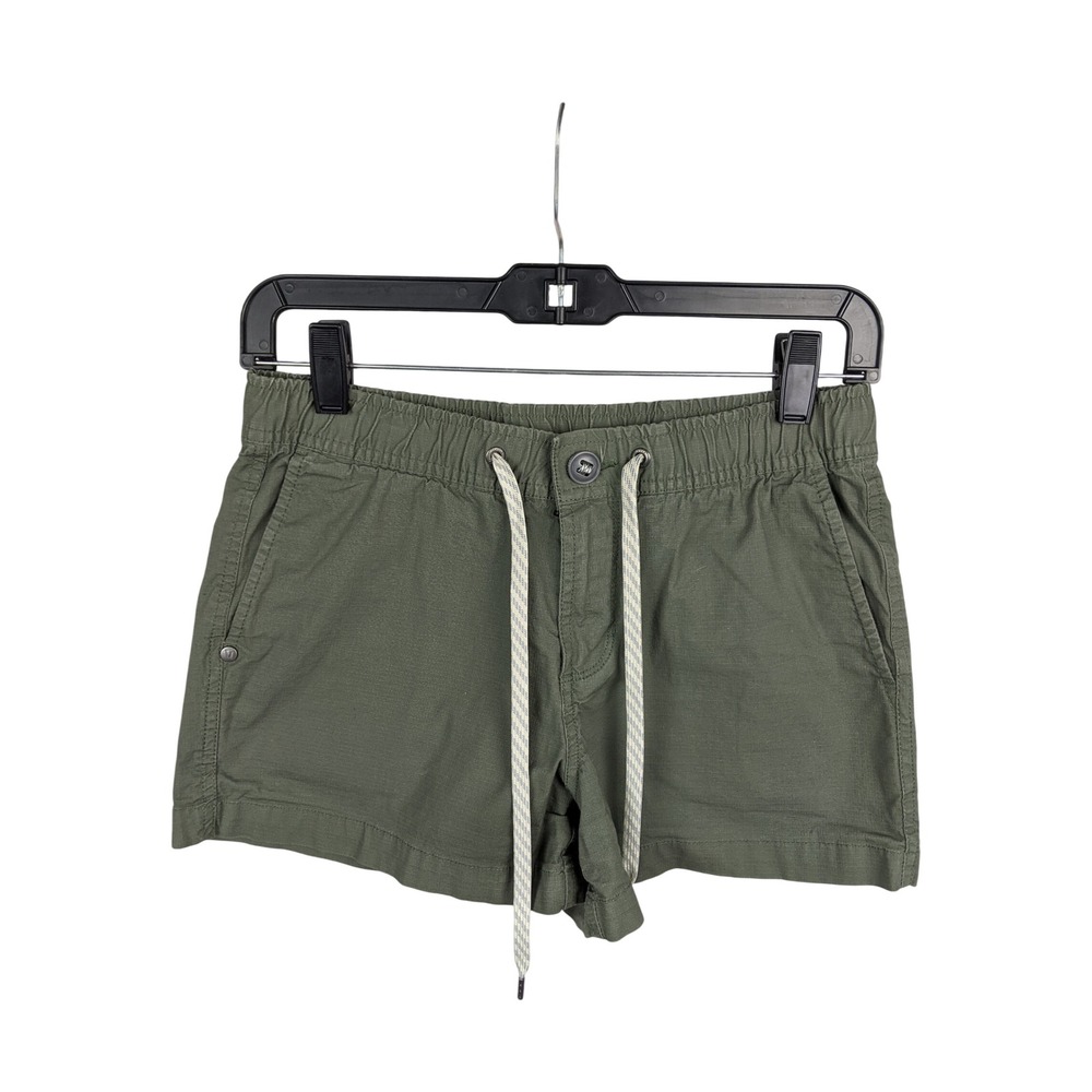 Vuori Womens Ripstop Shorts Oregano Green VW364 Size XS Organic Cotton Hiking